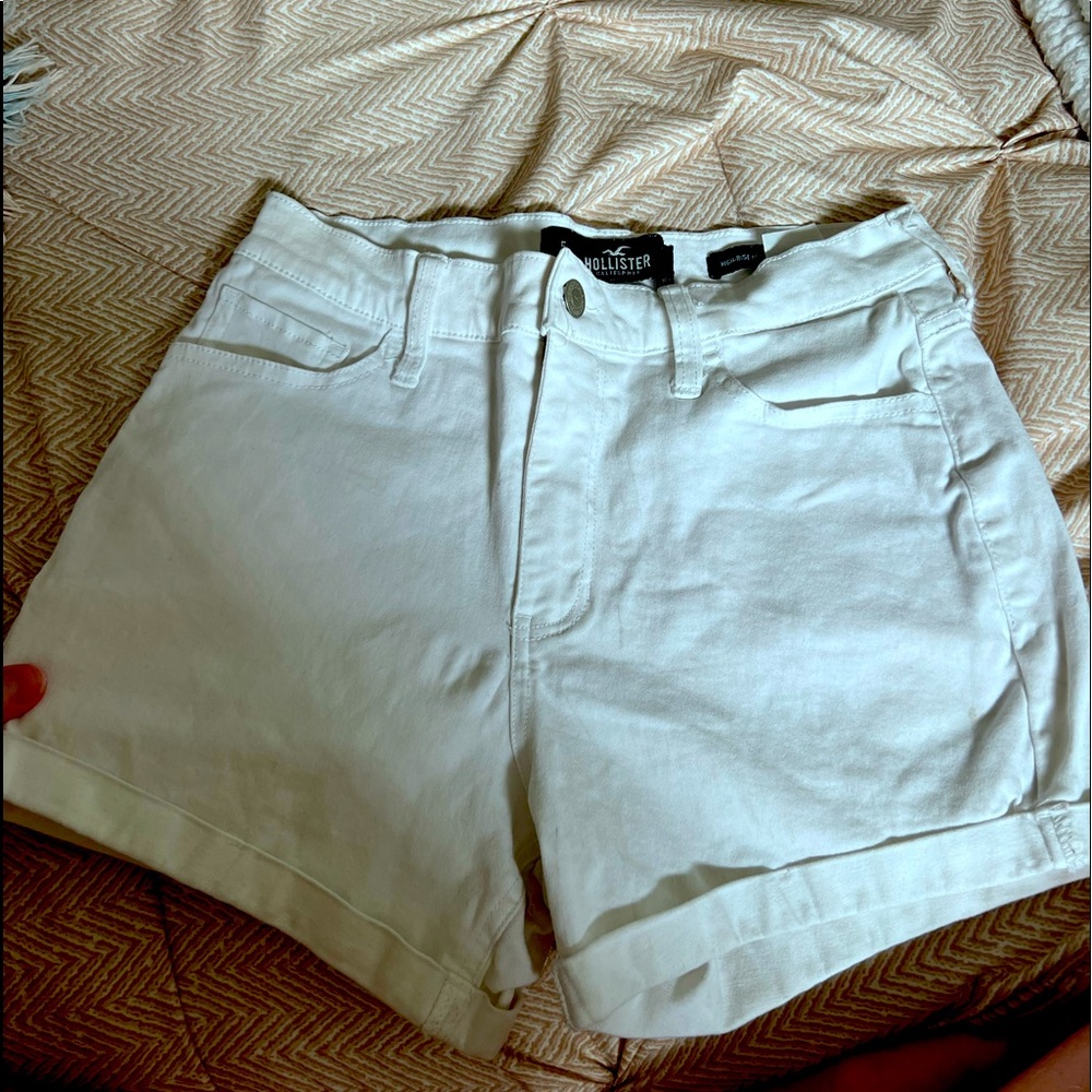 White Hi Rise Women’s Shorts